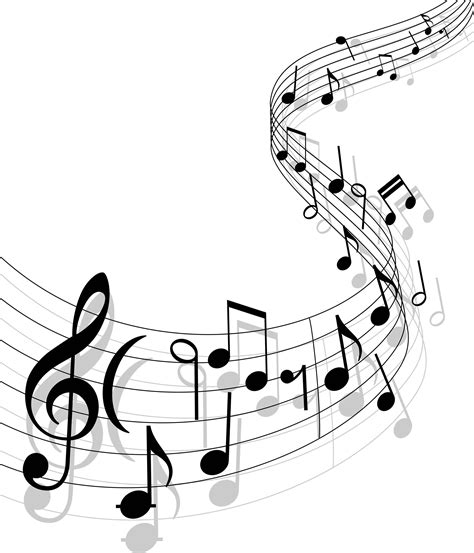 free black and white music clipart|free music background clip art.